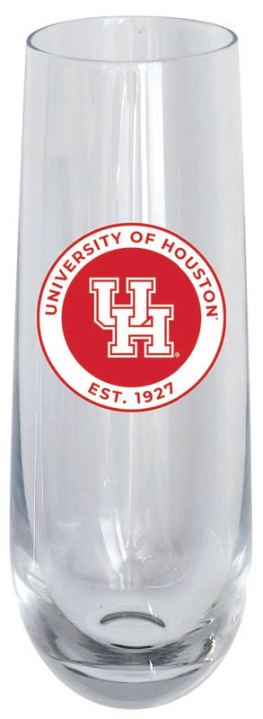University of Houston 10oz Stemless Flute Officially Licensed Collegiate Product Single