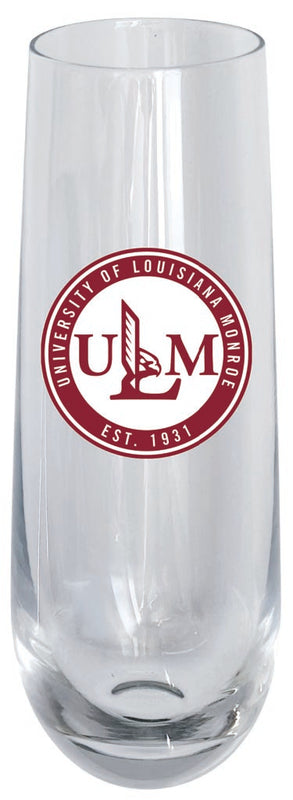 University of Louisiana Monroe 10oz Stemless Flute Officially Licensed Collegiate Product 4-Pack