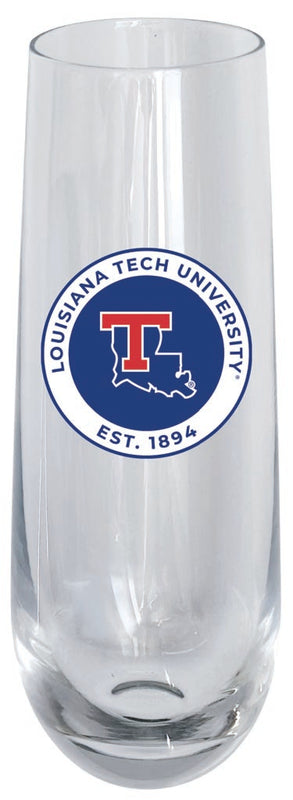 Louisiana Tech Bulldogs 10oz Stemless Flute Officially Licensed Collegiate Product Single