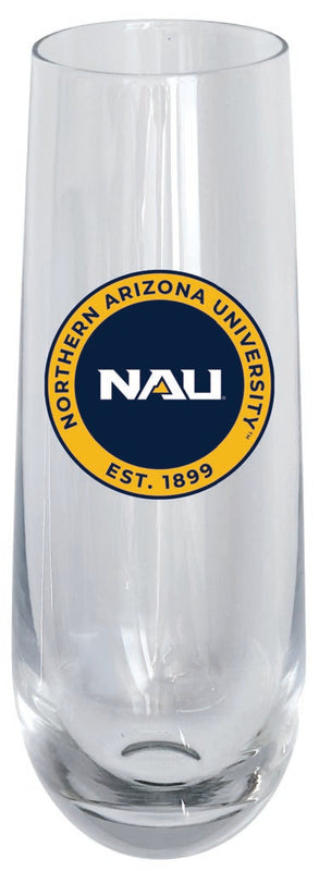 Northern Arizona University 10oz Stemless Flute Officially Licensed Collegiate Product 4-Pack