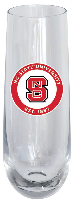 NC State Wolfpack 10oz Stemless Flute Officially Licensed Collegiate Product 4-Pack