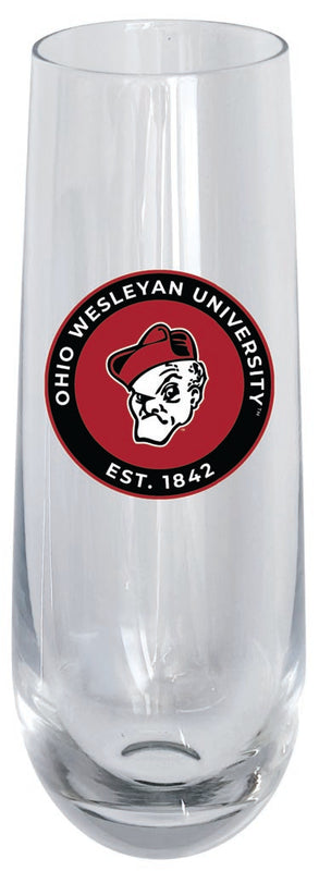 Ohio Wesleyan University 10oz Stemless Flute Officially Licensed Collegiate Product Single
