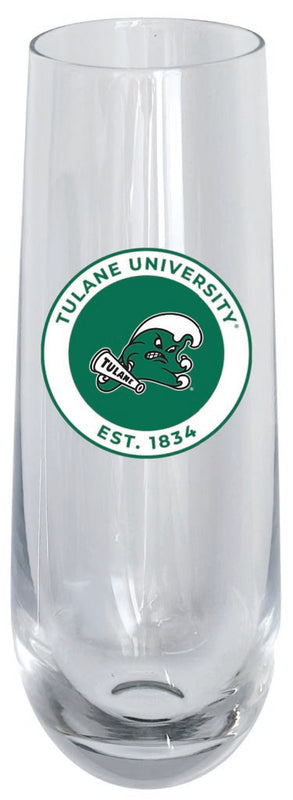 Tulane University Green Wave 10oz Stemless Flute Officially Licensed Collegiate Product Single