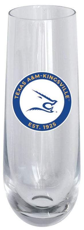 Texas A&M Kingsville Javelinas 10oz Stemless Flute Officially Licensed Collegiate Product 4-Pack