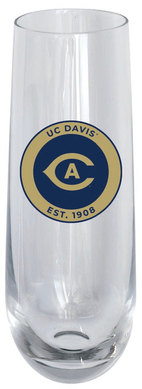 UC Davis Aggies 10oz Stemless Flute Officially Licensed Collegiate Product Single