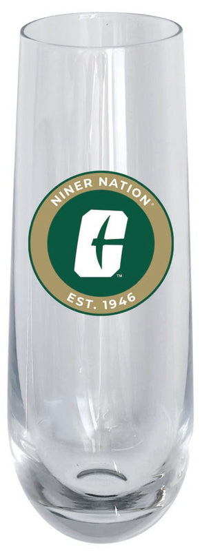 North Carolina Charlotte Forty-Niners 10oz Stemless Flute Officially Licensed Collegiate Product Single