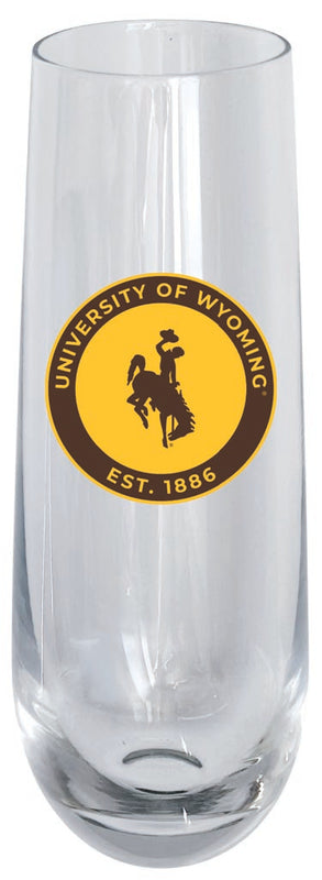 University of Wyoming 10oz Stemless Flute Officially Licensed Collegiate Product Single