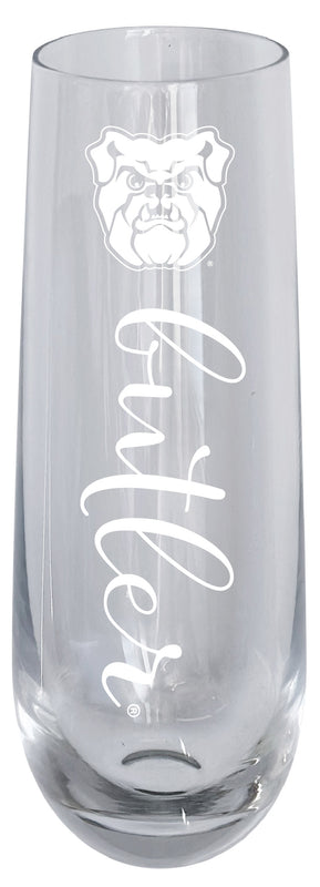 Butler Bulldogs 10oz Engraved Champagne Flute Officially Licensed Collegiate Product 4-Pack