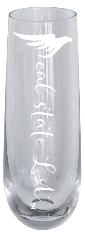 California State University Los Angeles Customizable 10 oz Engraved Champagne Flute – Officially Licensed Product