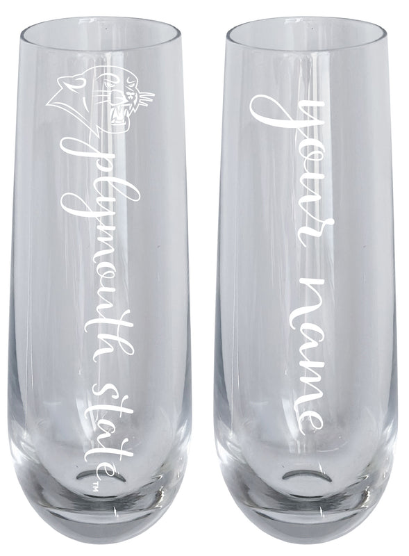 Plymouth State University Customizable 10 oz Engraved Champagne Flute – Officially Licensed Product