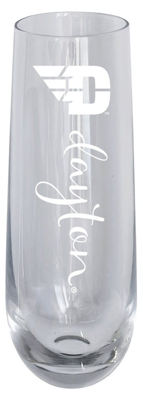 Dayton Flyers 10oz Engraved Champagne Flute Officially Licensed Collegiate Product Single