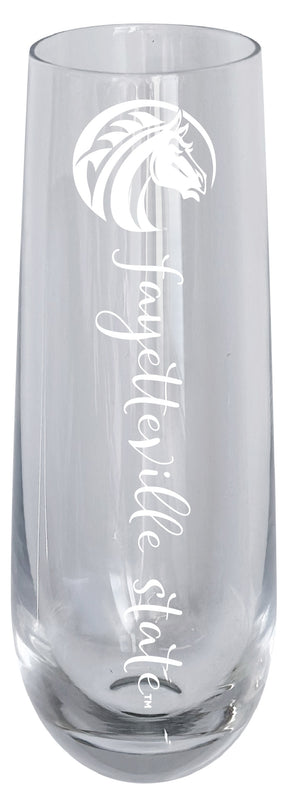 Fayetteville State University 10oz Engraved Champagne Flute Officially Licensed Collegiate Product Single