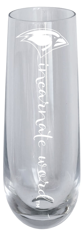 Incarnate Word Cardinals 10oz Engraved Champagne Flute Officially Licensed Collegiate Product