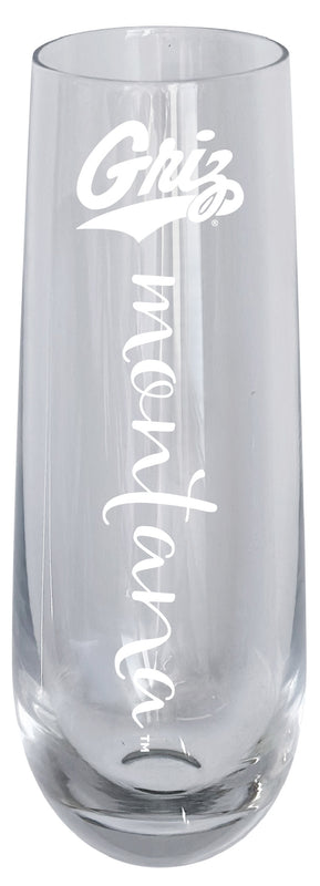 Montana University 10oz Engraved Champagne Flute Officially Licensed Collegiate Product Single