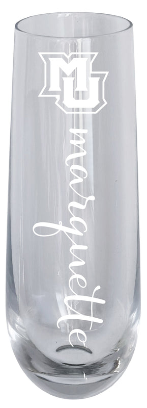 Marquette Golden Eagles 10oz Engraved Champagne Flute Officially Licensed Collegiate Product Single