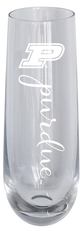 Purdue Boilermakers 10oz Engraved Champagne Flute Officially Licensed Collegiate Product 4-Pack