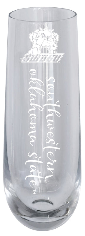 Southwestern Oklahoma State University 10oz Engraved Champagne Flute Officially Licensed Collegiate Product 4-Pack