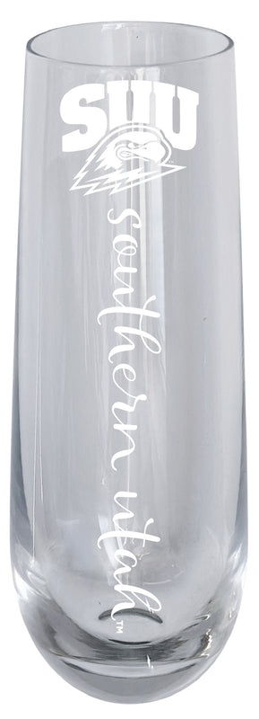 Southern Utah University 10oz Engraved Champagne Flute Officially Licensed Collegiate Product Single