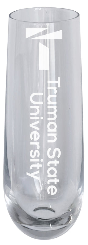 Truman State University 10oz Engraved Champagne Flute Officially Licensed Collegiate Product 4-Pack
