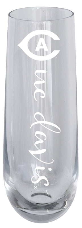 UC Davis Aggies 10oz Engraved Champagne Flute Officially Licensed Collegiate Product Single