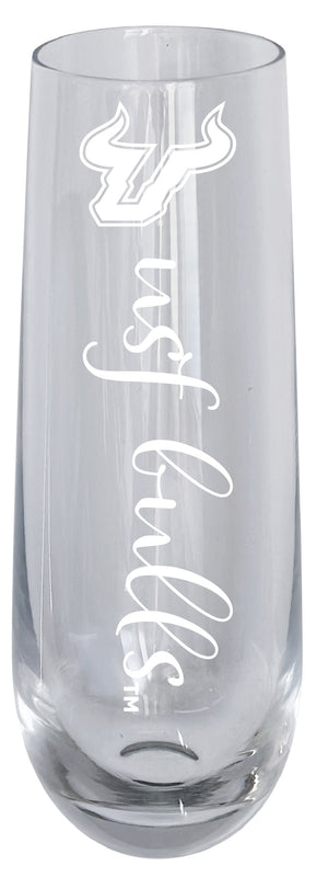 South Florida Bulls 10oz Engraved Champagne Flute Officially Licensed Collegiate Product 2-Pack