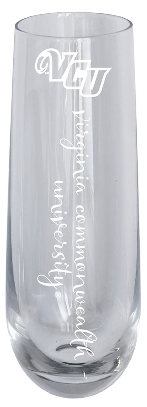 Virginia Commonwealth 10oz Engraved Champagne Flute Officially Licensed Collegiate Product Single