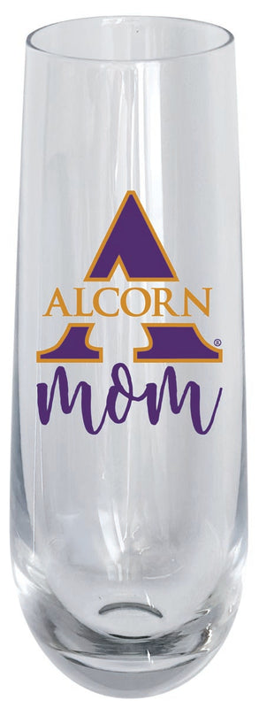 Alcorn State Braves 10oz Stemless Flute Mom Design Officially Licensed Single