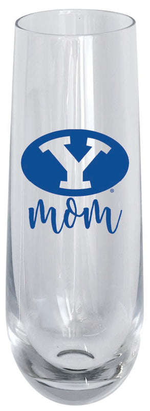 Brigham Young Cougars 10oz Stemless Flute Mom Design Officially Licensed Single