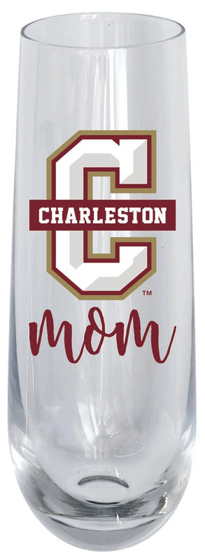 College of Charleston 10oz Stemless Flute Mom Design Officially Licensed 4-Pack