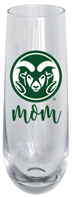 Colorado State Rams 10oz Stemless Flute Mom Design Officially Licensed Single