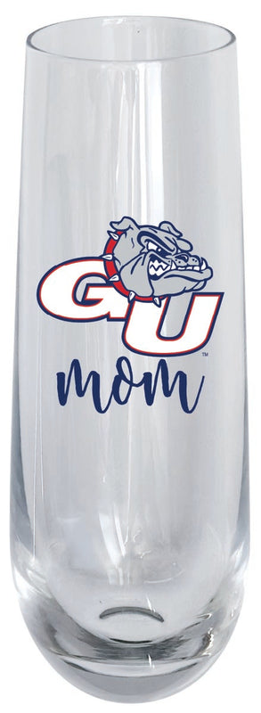 Gonzaga Bulldogs 10oz Stemless Flute Mom Design Officially Licensed 4-Pack