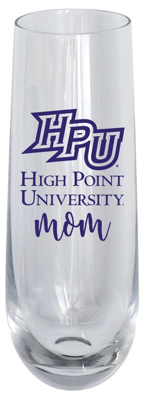 High Point University 10oz Stemless Flute Mom Design Officially Licensed 4-Pack