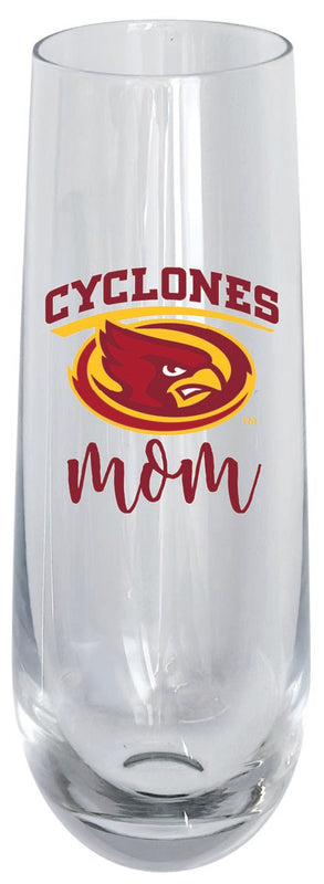 Iowa State Cyclones 10oz Stemless Flute Mom Design Officially Licensed Single