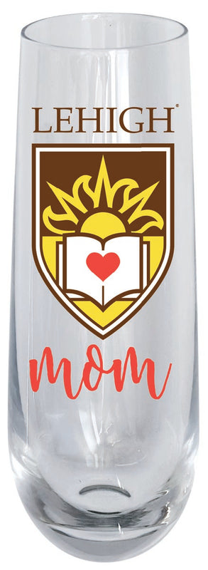 Lehigh University Mountain Hawks 10oz Stemless Flute Mom Design Officially Licensed Single