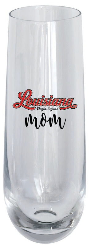 Louisiana at Lafayette Ragin' Cajuns 10oz Stemless Flute Mom Design Officially Licensed Single