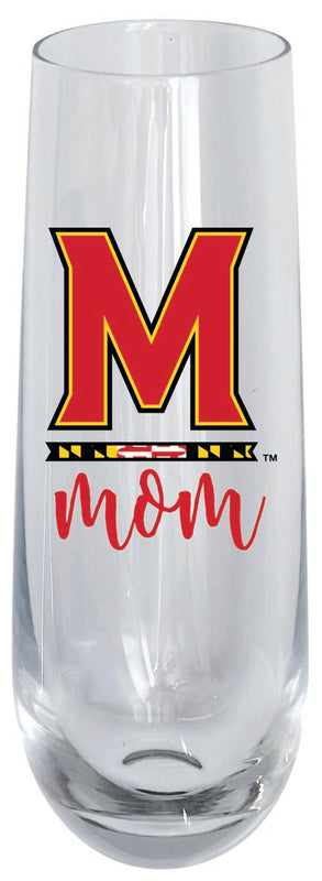 Maryland Terrapins 10oz Stemless Flute Mom Design Officially Licensed Single