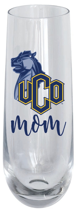 University of Central Oklahoma Bronchos 10oz Stemless Flute Mom Design Officially Licensed Single