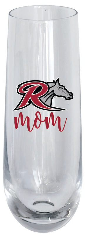 Rider University Broncs 10oz Stemless Flute Mom Design Officially Licensed Single