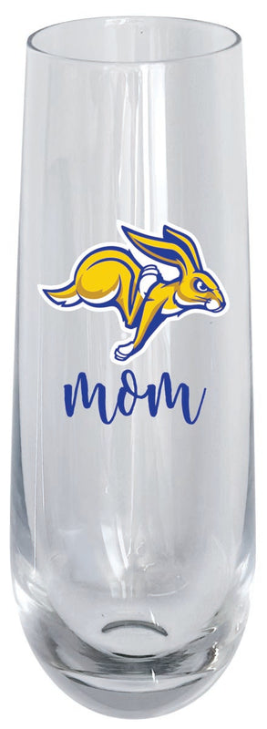 South Dakota State Jackrabbits 10oz Stemless Flute Mom Design Officially Licensed 4-Pack