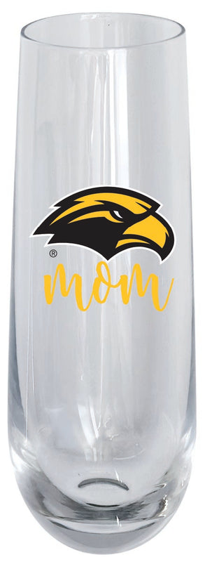 Southern Mississippi Golden Eagles 10oz Stemless Flute Mom Design Officially Licensed 4-Pack