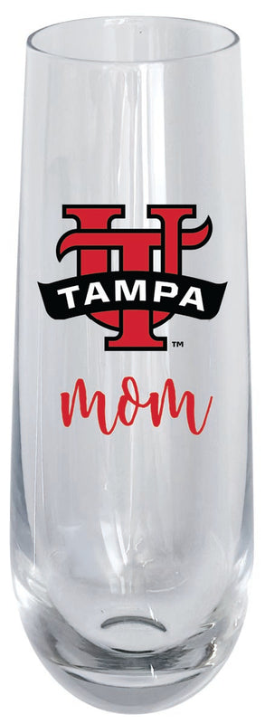 University of Tampa Spartans 10oz Stemless Flute Mom Design Officially Licensed Single