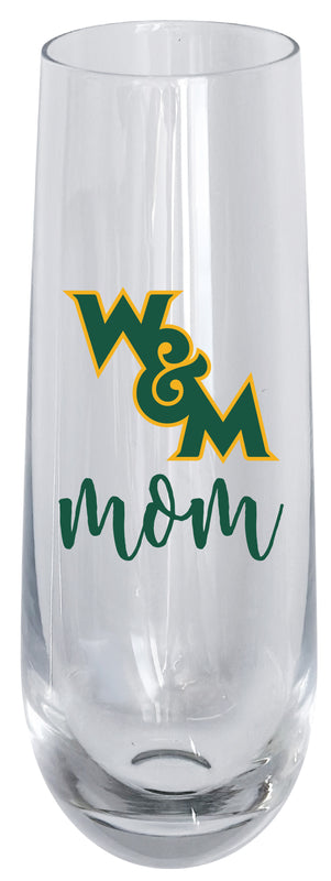 William and Mary 10oz Stemless Flute Mom Design Officially Licensed Single