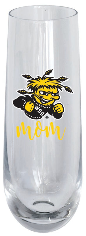 Wichita State Shockers 10oz Stemless Flute Mom Design Officially Licensed Single