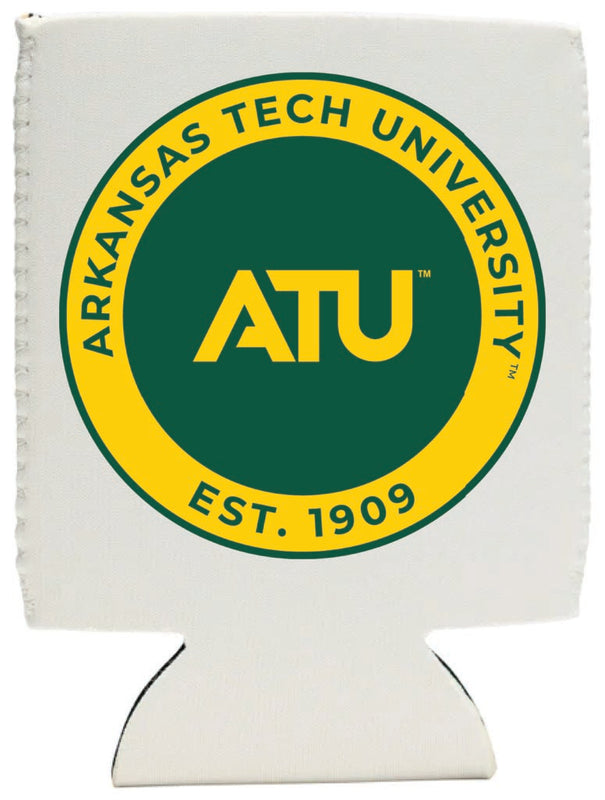 Arkansas Tech University Neoprene Can Hugger White Officially Licensed Collegiate Product 4-Pack