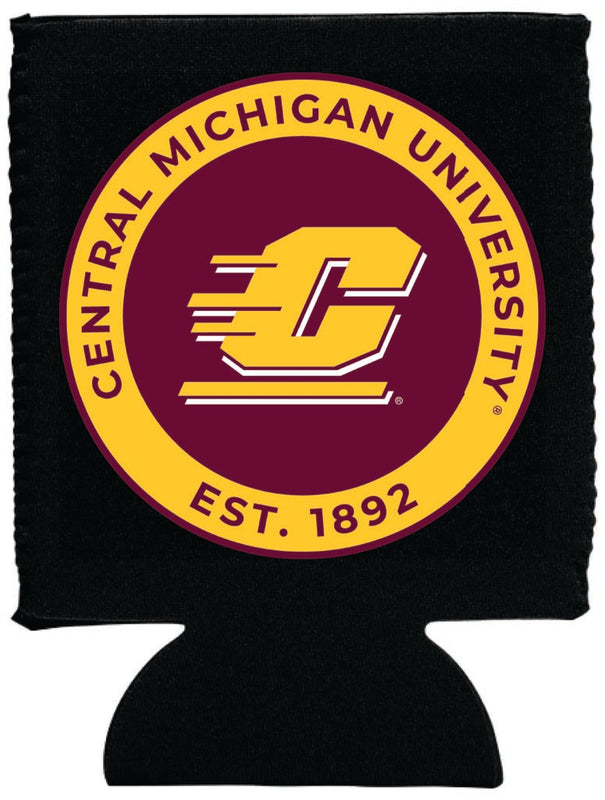 Central Michigan University Neoprene Can Hugger Black Officially Licensed Collegiate Product 2-Pack