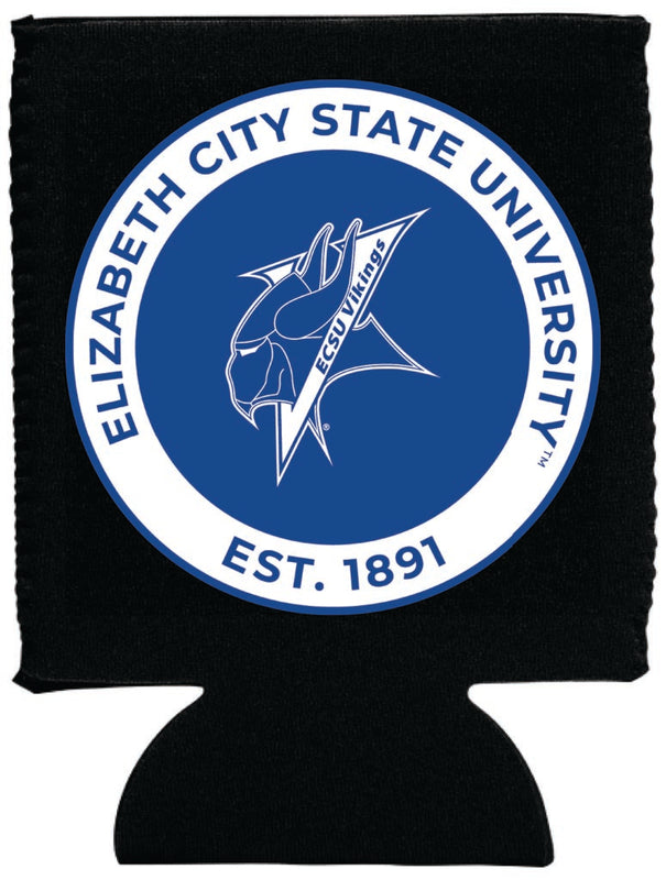 Elizabeth City State University Neoprene Can Hugger Black Officially Licensed Collegiate Product 4-Pack