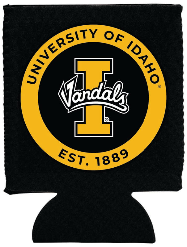 Idaho Vandals Neoprene Can Hugger Black Officially Licensed Collegiate Product 2-Pack