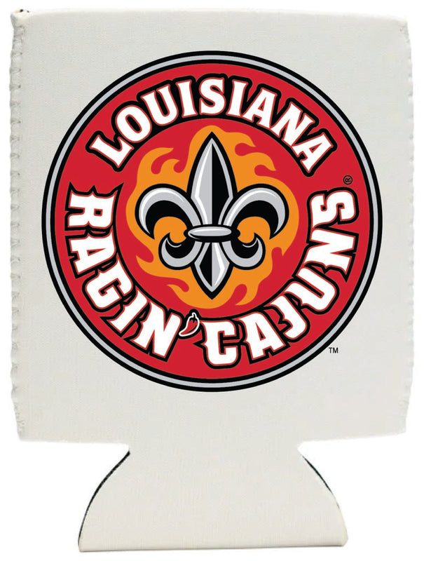 Louisiana at Lafayette Ragin' Cajuns Neoprene Can Hugger White Officially Licensed Collegiate Product Single