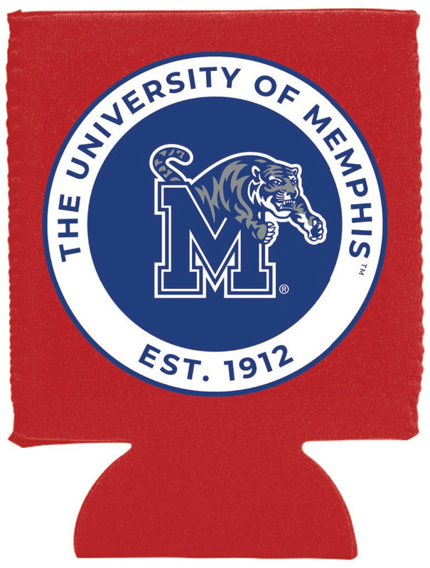 Memphis Tigers Neoprene Can Hugger Red Officially Licensed Collegiate Product 2-Pack