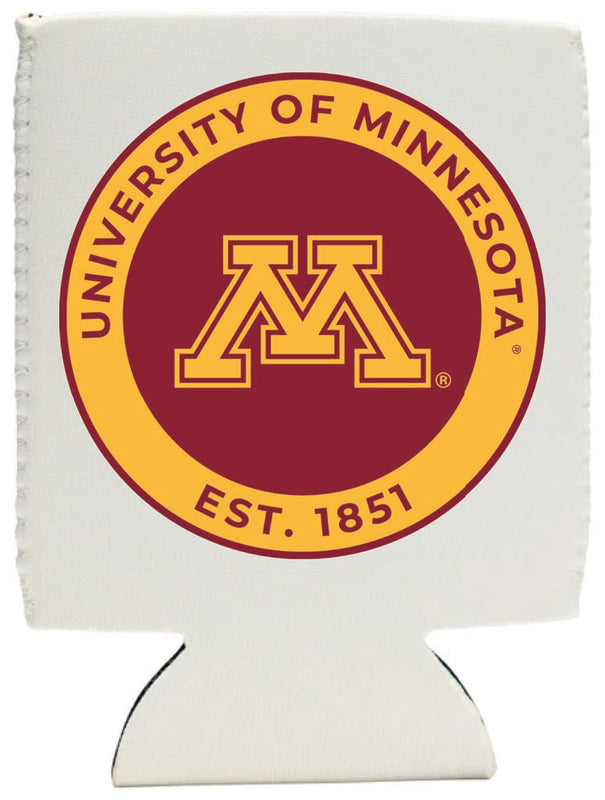 Minnesota Gophers Neoprene Can Hugger White Officially Licensed Collegiate Product 2-Pack